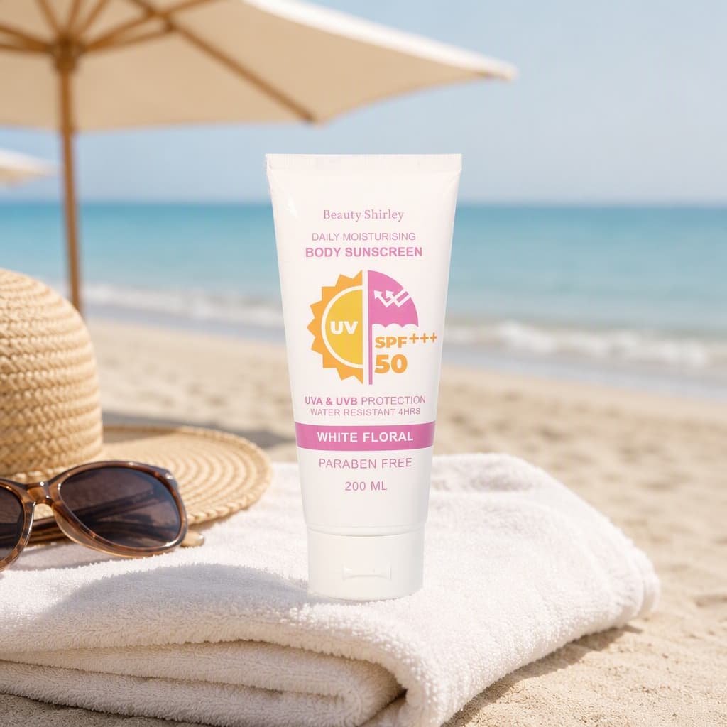 SPF50+++ Body Sunscreen Cream 200ml Tube OEM
